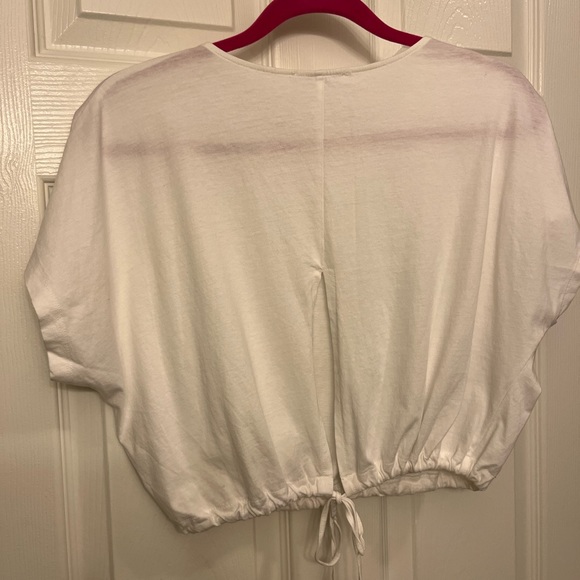 White Crop T-Shirt - Picture 3 of 3